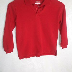 George Boys shirt size Small ch 6-7 Red 60 cott 40